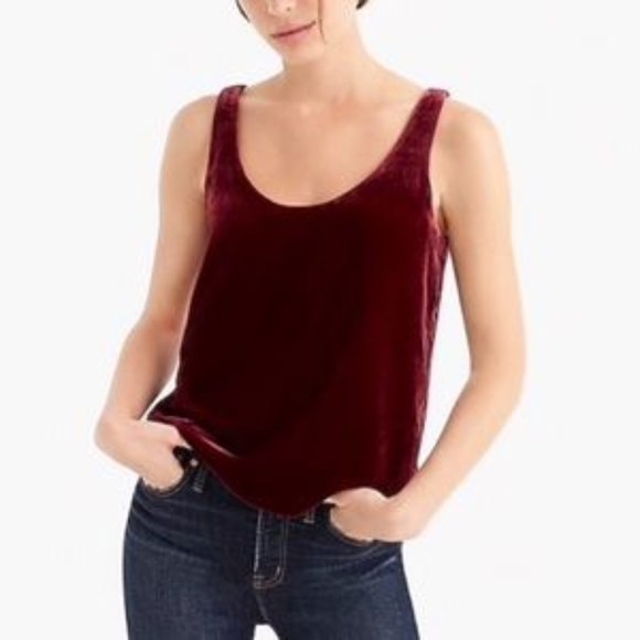 J. Crew Tops - J. Crew Burgundy Tank Top Size 4, Excellent condition